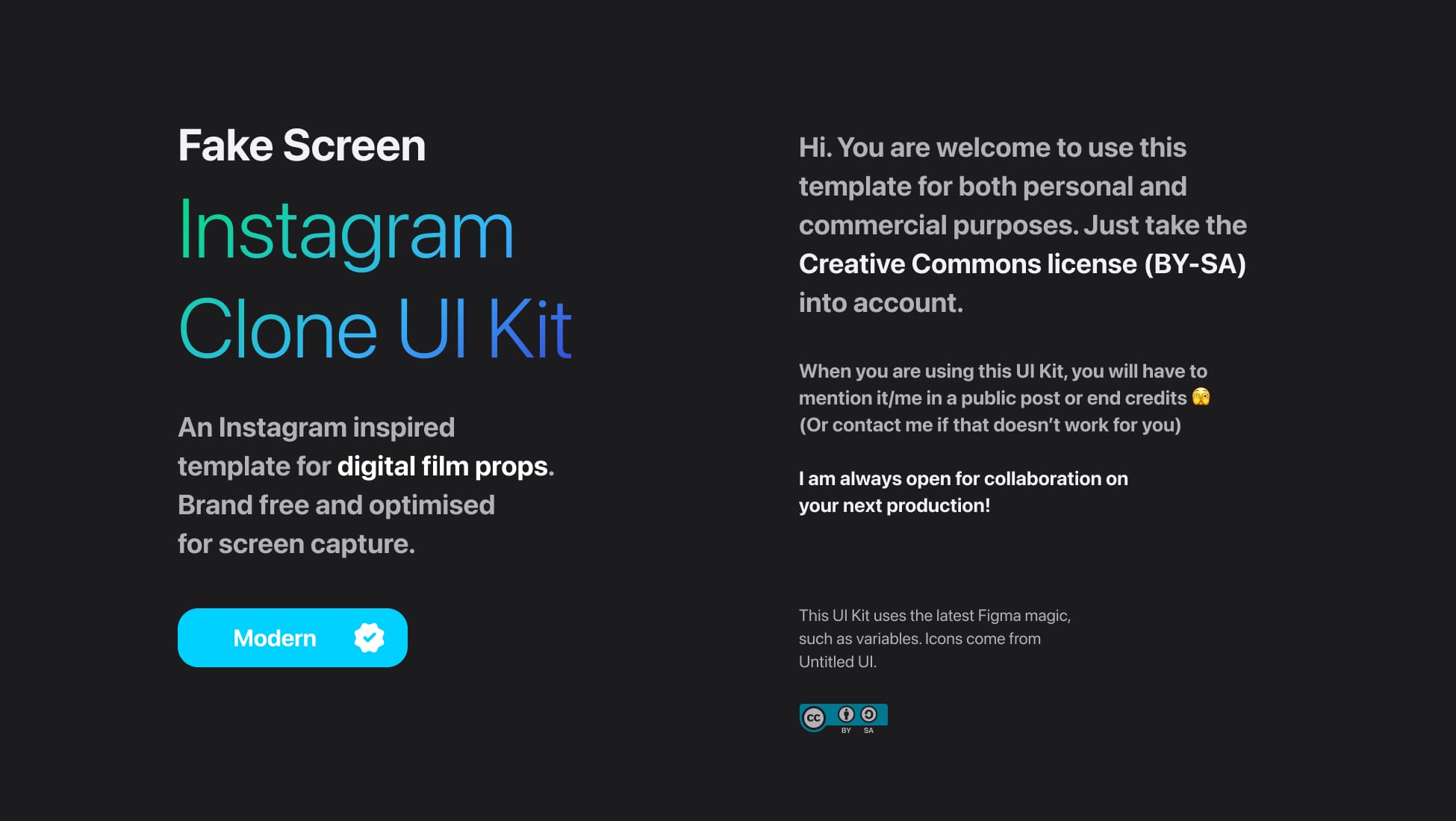 Instagram Clone UI Kit 🕵🏼‍♀️ v1.0 "Modern"